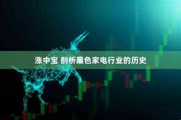 涨中宝 剖析黑色家电行业的历史